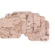 Podkładka korkowa kwadrat mała 10 cm decorative cream komplet 6szt.