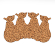 Podkładka korkowa Gruszka  decorative-kpl. 4 szt.