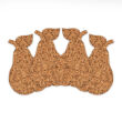 Podkładka korkowa Gruszka  decorative-kpl. 4 szt.