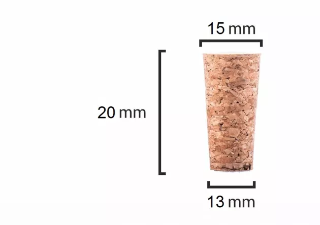 Korek stożkowy 20x15/13mm