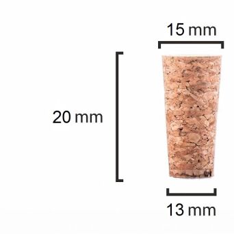 Korek stożkowy 20x15/13mm