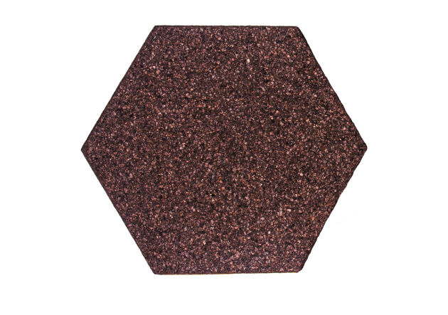 Sześciokąt 300 mm x 250 mm x 7 mm Negro