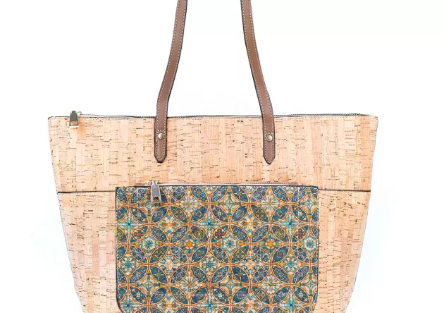 Duża torba damska z naturalnego korka