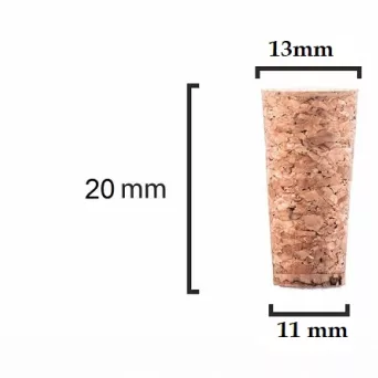 Korek stożkowy 20x13/11mm