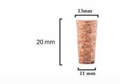 Korek stożkowy 20x13/11mm