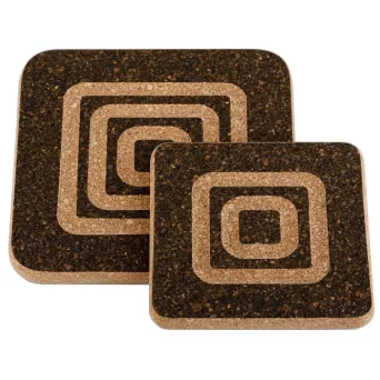 Podkładka korkowa pod gorące naczynia "kwadraty" komplet 2szt.