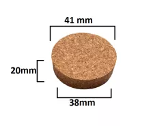 Korek stożkowy, zatyczka 20x41/38mm