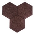 Samoprzylepny Sześciokąt 300 mm x 250 mm x 7 mm negro