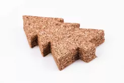 Ozdoba korkowa świąteczna choinka naturalna