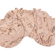 Podkładka korkowa jabłuszko  20 cm decorative cream- komplet 4szt.
