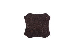 Podkładka korkowa mała karo 10/10 cm negro -komplet 6szt.