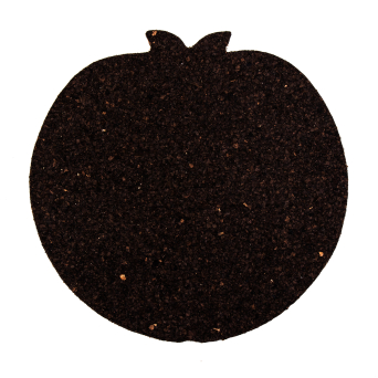 Podkładka korkowa jabłuszko  20 cm negro - komplet 4 szt.