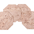Podkładka korkowa sześciokąt średni 20cm decorative cream komplet 4 szt.