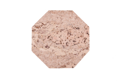 Podkładka korkowa sześciokąt średni 20cm decorative cream komplet 4 szt.