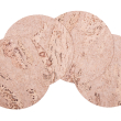 Podkładka korkowa okrągła duża 30 cm decorative cream- komplet 4szt.