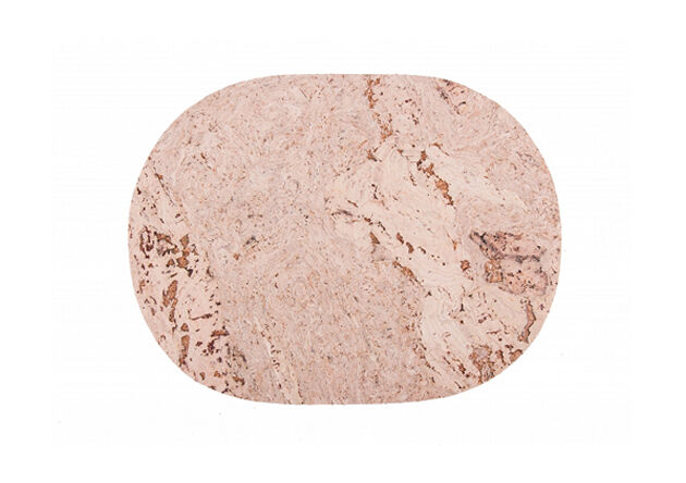 Podkładka korkowa owal duży 40/30 cm decorative cream- komplet 4szt.