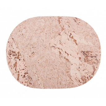 Podkładka korkowa Owal duży 40/30 cm decorative cream - kpl. 4szt.
