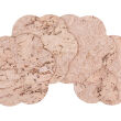 Podkładka korkowa kwiat średni 20 cm decorative cream- komplet 4szt.