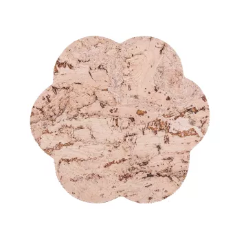 Podkładka korkowa kwiat średni 20 cm decorative cream- komplet 4szt.