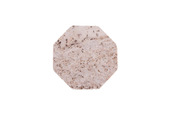 Podkładka korkowa sześciokąt mała 10 cm light grey- komplet 6szt.