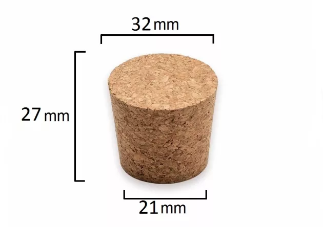 Korek stożkowy 27x32/21mm