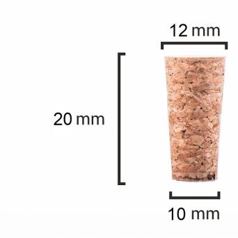 Korek stożkowy 20x12/10mm
