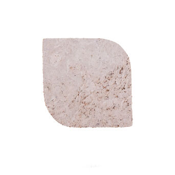 Podkładka korkowa łezka średnia 20 cm light grey- komplet 4szt.