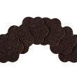 Podkładka korkowa mała kwiat 10/10 cm negro- komplet 6szt.