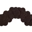 Podkładka korkowa mała kwiat 10/10 cm negro- komplet 6szt.