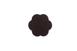 Podkładka korkowa mała kwiat 10/10 cm negro- komplet 6szt.