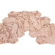 Podkładka korkowa karo mała 10cm decoratice cream-komplet 6szt.