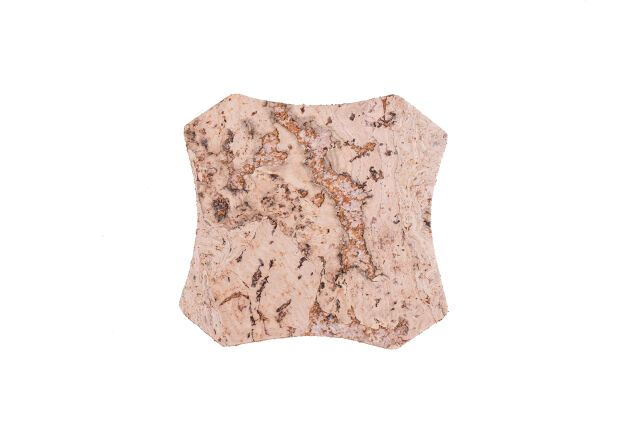 Podkładka korkowa karo mała 10cm decoratice cream-komplet 6szt.