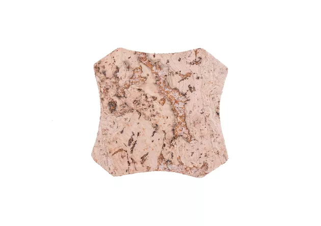 Podkładka korkowa karo mała 10cm decoratice cream-komplet 6szt.