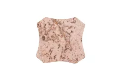 Podkładka korkowa karo mała 10cm decoratice cream-komplet 6szt.