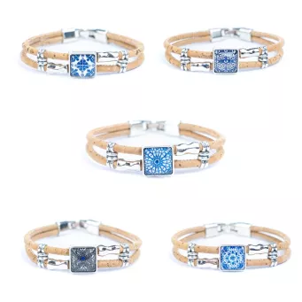 Bransoletka z korka z portugalskim wzorem - NOWOŚĆ !!!