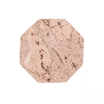 Podkładka korkowa sześciokąt mała 10 cm decorative cream komplet 6szt.