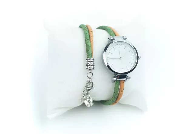 Zegarek damski z podwójnym paskiem