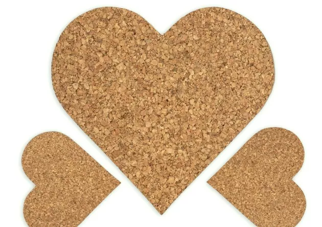 Podkładka korkowa  Serce komplet 1+2  3mm