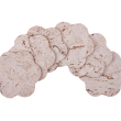 Podkładka korkowa kwiat mały 10 cm light grey komplet 6szt.