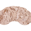 Podkładka korkowa okrągła mała 10 cm decorative cream komplet 6szt.