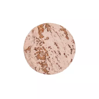 Podkładka korkowa okrągła mała 10 cm decorative cream komplet 6szt.