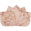 Podkładka korkowa łezka mała 10 cm decorative cream komplet 6szt.