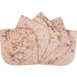 Podkładka korkowa łezka mała 10 cm decorative cream komplet 6szt.