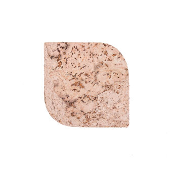 Podkładka korkowa łezka mała 10 cm decorative cream komplet 6szt.