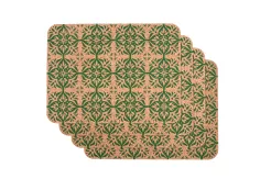 Podkładka prostokątna zielona - komplet 4 sztuki