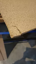 Płyta korkowa 12mm 915x610mm drobnoziarnista  -uszkodzona