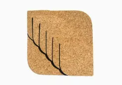 Podkładka korkowa komplet 1+6 łezka 3mm