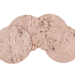 Podkładka korkowa okrągła średnia 20 cm decorative cream komplet 4szt.