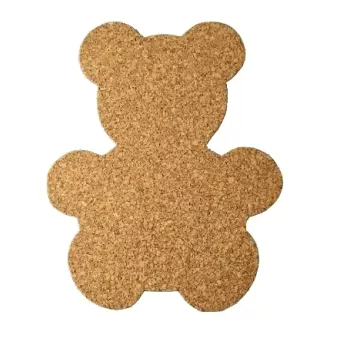 Podkładka korkowa Miś duży 3mm-kpl. 4 szt.