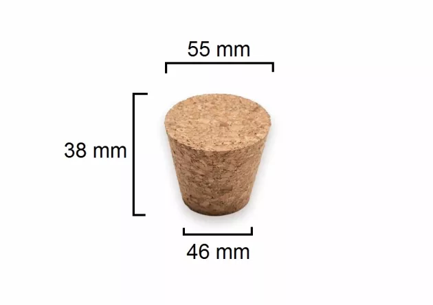 Korek stożkowy 38x55/46mm